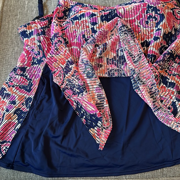 Croft & Barrow floral swimsuit top, size XXL - Picture 5 of 6